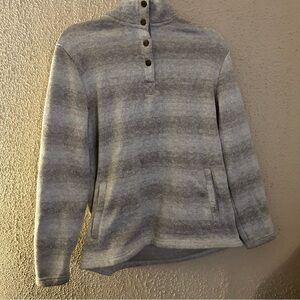 Natural Reflections Pull Over Fleece Lined Sweater Size M Warm Everyday Casual